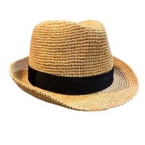Banana Republic Straw Fedora Hat – Adjustable | New With Tags | Large